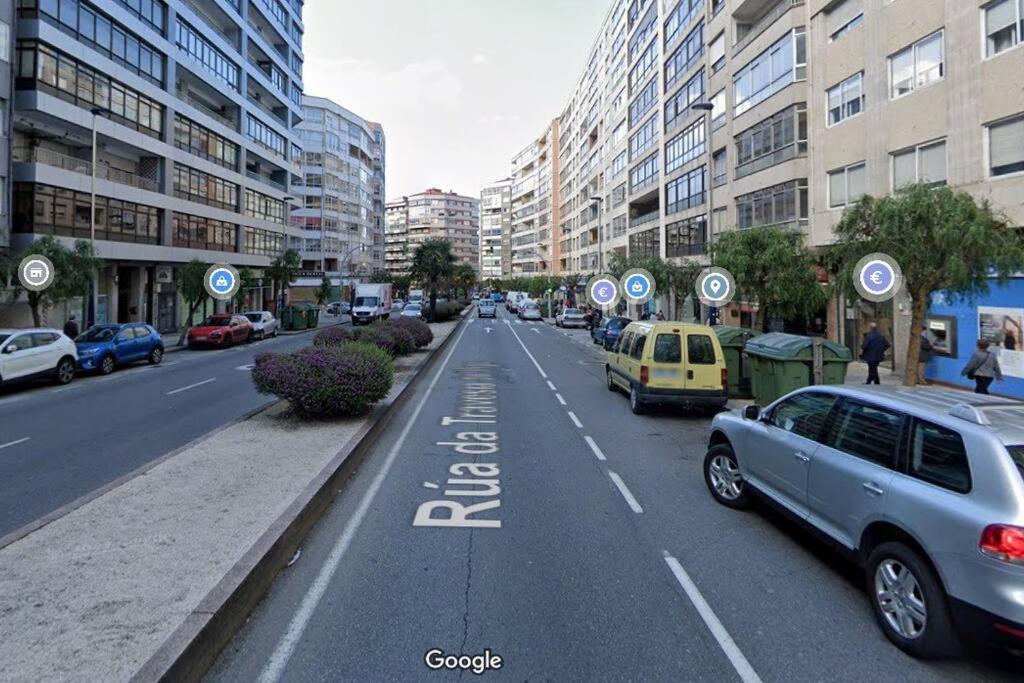 Espacioso Piso Con Garaje Cerca Del Centro De Vigo Exteriör bild
